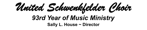 United Schwenkfelder Choir